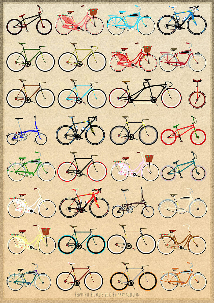 The Beautiful Bicycle Print