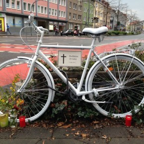 Erstes Ghost Bike in Osnabrück