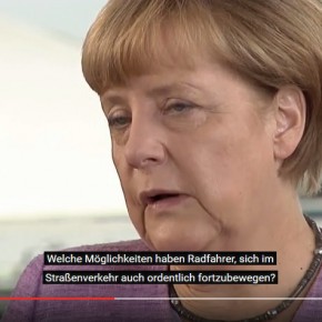 Merkel für Stärkung des Radverkehrs