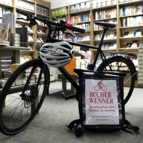 Buchhandlung Wenner baut Lieferservice per Fahrrad aus