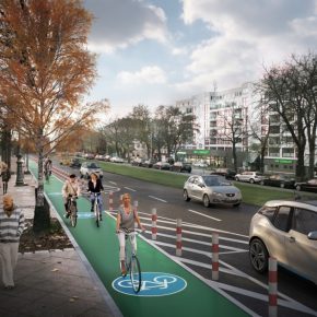 So sehen die geplanten geschützten Radwege in Berlin aus